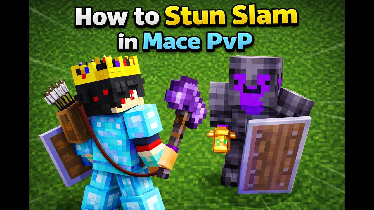 How to Stun Slam in 25 Seconds 😈 | Full Minecraft PvP Guide - YouTube