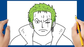 Comment Dessiner Roronoa Zoro Facile Dessin One Piece Dessiner Un Anime Facile