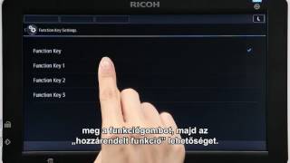 Ricoh Smart Operation Panel - How-to? #9 Változtatható funkciógombok