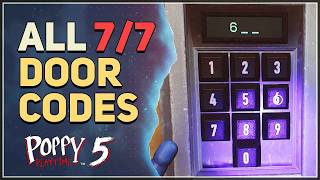 Celebrity All Door Codes Poppy Playtime Chapter 5 Wealth