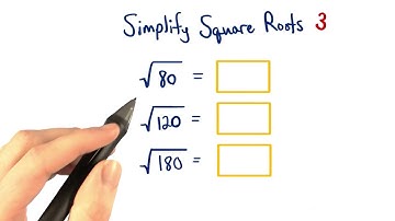 Simplify Square Roots 3 - Visualizing Algebra
