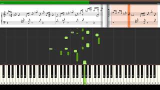 Liszt Valse Oubliée Piano Tutorial Synthesia (Sheet Music + midi)