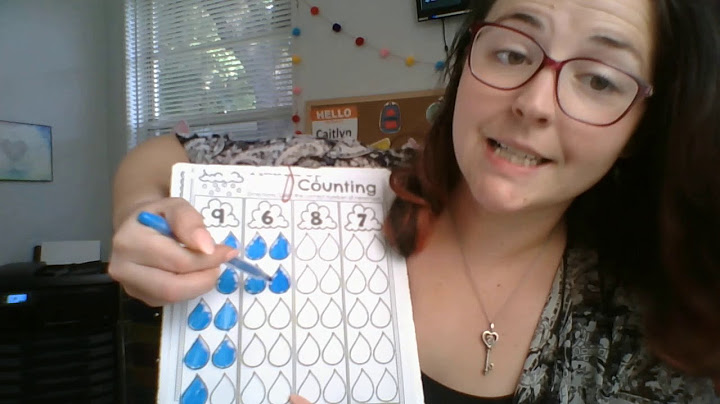 Counting Raindrops Worksheet