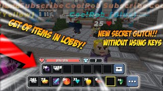 THIS NEW GLITCH CAN GET YOU OP ITEMS IN LOBBY!!😱😱 (no keys) [Blockman Go]