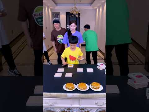 Burger Match 3 Challenge, Who Succeeded? #Funnyfamily #Partygames