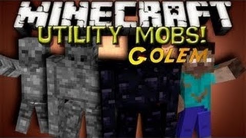 Minecraft mod showcase: Utility mobs - Part 1, Golems