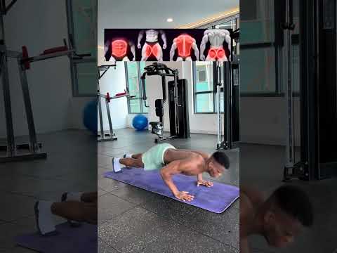 تمرين 3 في 1 لشد الجزء العلوي من الجسم البطن الظهر الذراعين شورت 