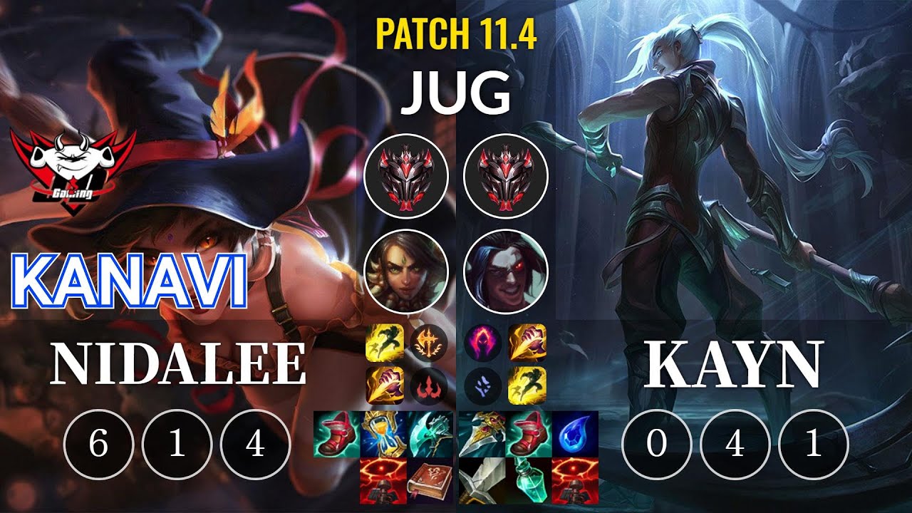 JDG Kanavi Nidalee vs Kayn Jungle - KR Patch 11.4