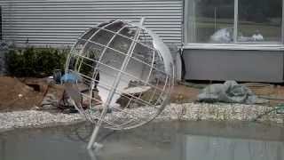 Spinning Metal Globe