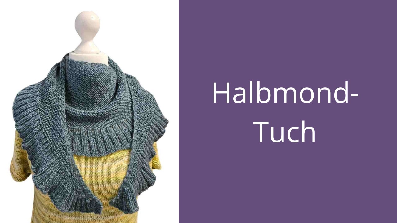Halbrundes Tuch aus der Brushed Armonia von Hjertegarn