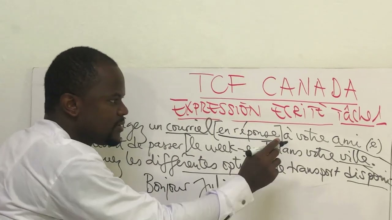 TCF Expression Ecrite Tâche 1