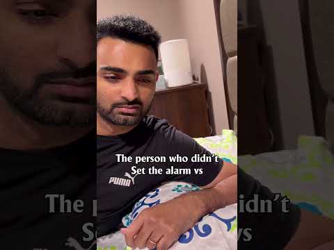 Every mornings be like 😴 #sleep #alarm #relatable #funnyshorts #couplecomedy