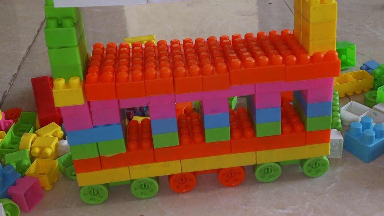Satisfying DIY school bus ASMAR| Building Blocks Game 