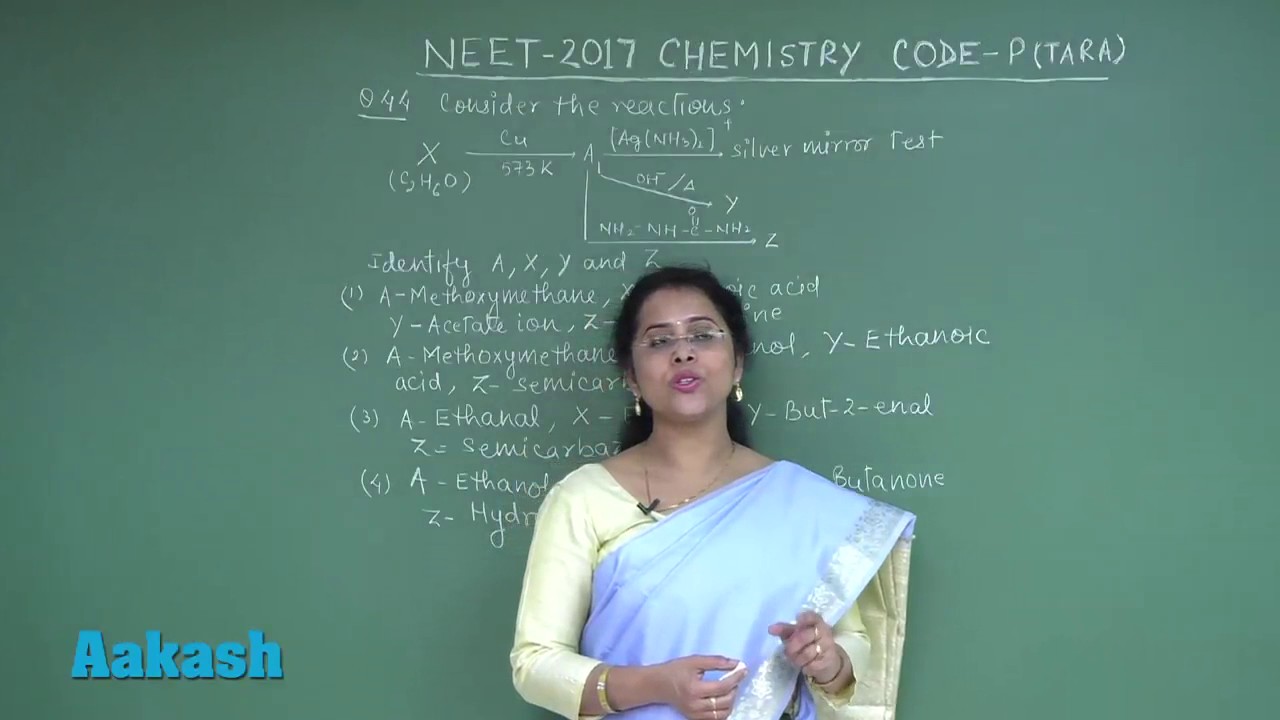 NEET UG 2017: Video Solution & Answer Key for Chemistry Question 42 to 45