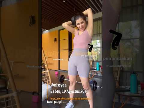 NISYA SAADIA AHMAD LEG DAY WORKOUT HOT INSTA STORY #daily #reels #entertainment #artis #indonesia