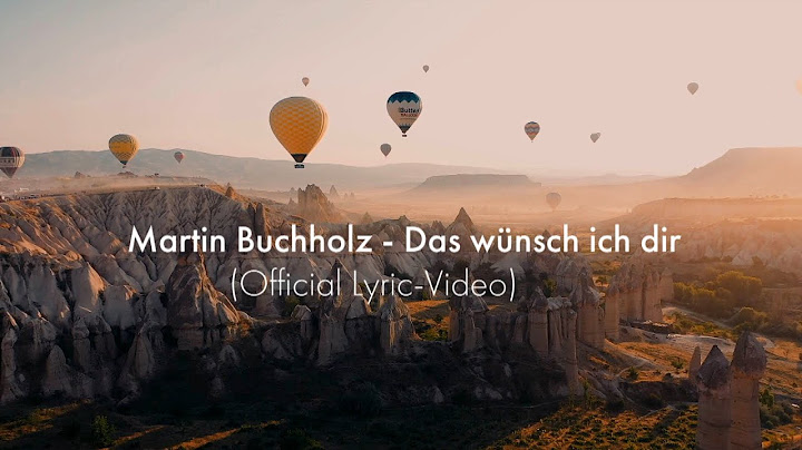 Das wünsch ich dir - Martin Buchholz (Official Lyric-Video)