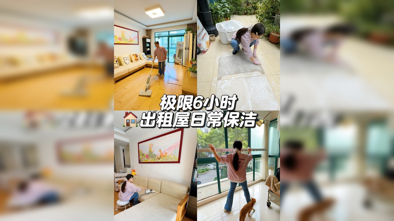极限6小时，猜猜我干了多少活！房东：房子基础，租客就不基础～