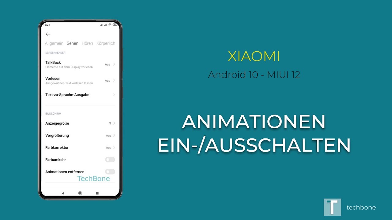 Animationen entfernen - Xiaomi [Android 10 - MIUI 12] - YouTube