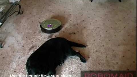 Robomaid RM-770 Robot Vacuum Cleaner Pet Hair Video