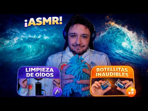 Este ASMR te apaga el cerebro 💤 (Olas +limpieza de oidos + Botellitas Inaudibles)
