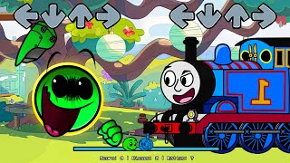 Swap Fnf Thomas And Friends Vs Geometry Dash 2.3 Sings Can Can Thomas Railway Showdown Fnf Mods
