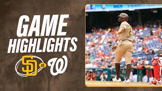 Padres vs. Nationals Game Highlights (7/20/25) | MLB Highlights