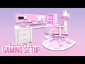 Bloxburg : Pink Gaming Setup | Build Hacks | Tips & Designs