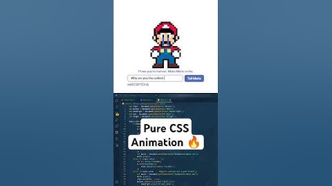 Make Mario Smile CAPTCHA CSS Animation