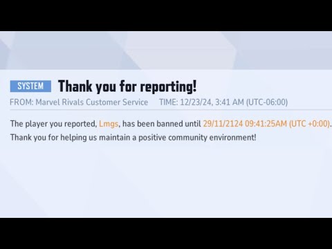 Marvel Rivals Banned System.log marvel rivals: cheater gameplay HE'S BANNED for 100 YEARS - YouTube