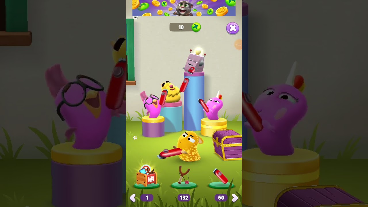 My talking mouse playing with hair machine 