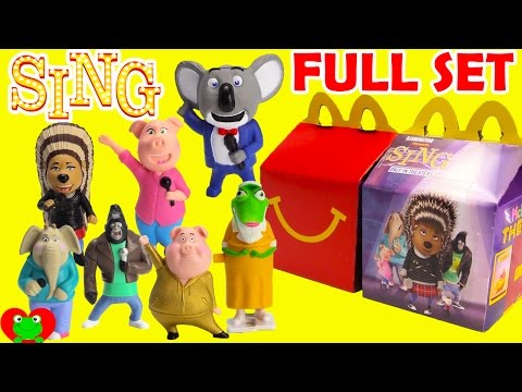 2016 Sing McDonald's Happy Meal Toys Full Set