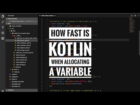 How fast is Kotlin when allocating a variable