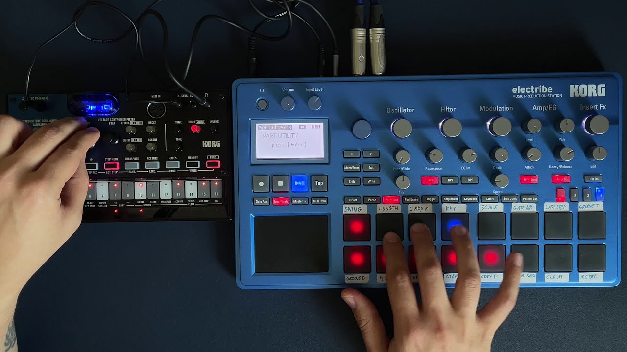 Drum n bass impro with Korg Volca NuBass and Electribe 2 - YouTube