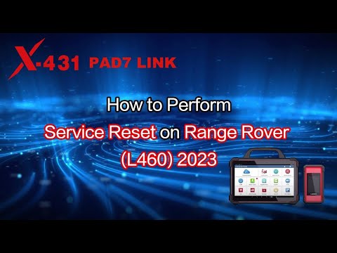 2023 Range Rover L460 Reset Service Message by Launch X431 PAD VII- launchx431.fr