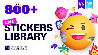 Live Stickers Library V5 | BEST TOOL | After Effects Tutorials @EasyEditpro screenshot 4
