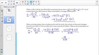 SPH3U 1.3 Acceleration