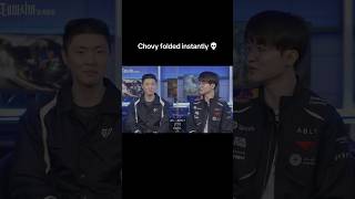 Chovy does not go against what Faker says 💀 #lck Update