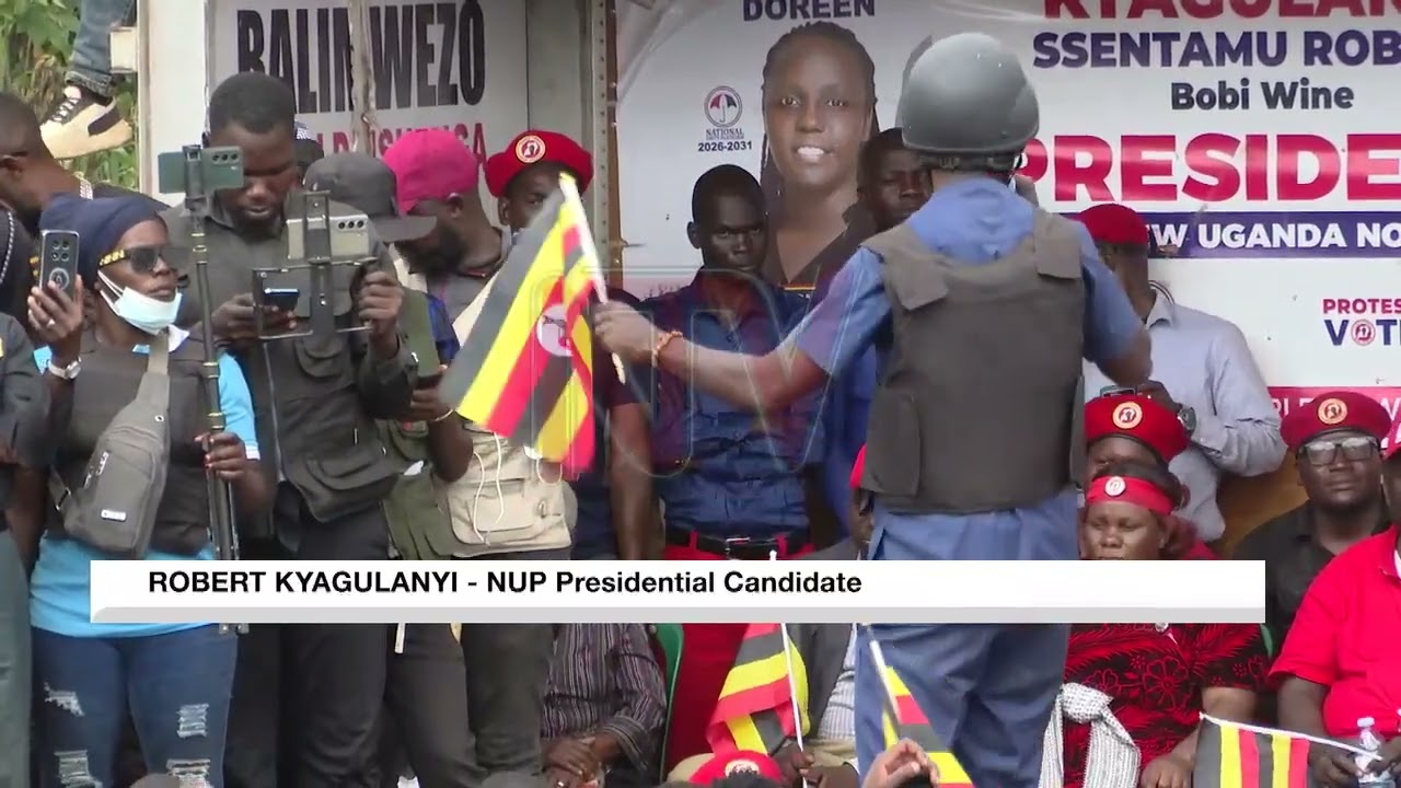 Robert Kyagulanyi rallies Bududa voters support him