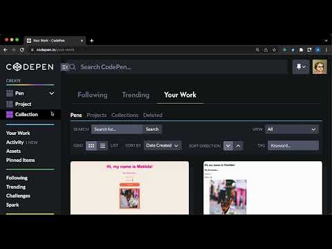 PART 3: Learn your code tool - CodePen