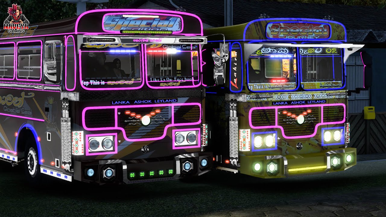 ලේලඩ් බස් රේස් එකක්/ETS2 BUS RACE #ets2 #games #busmod