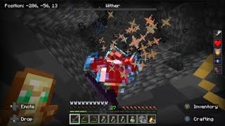 Minecraft: Bedrock Edition Wither Fight (Hard Mode, No Cheesing)