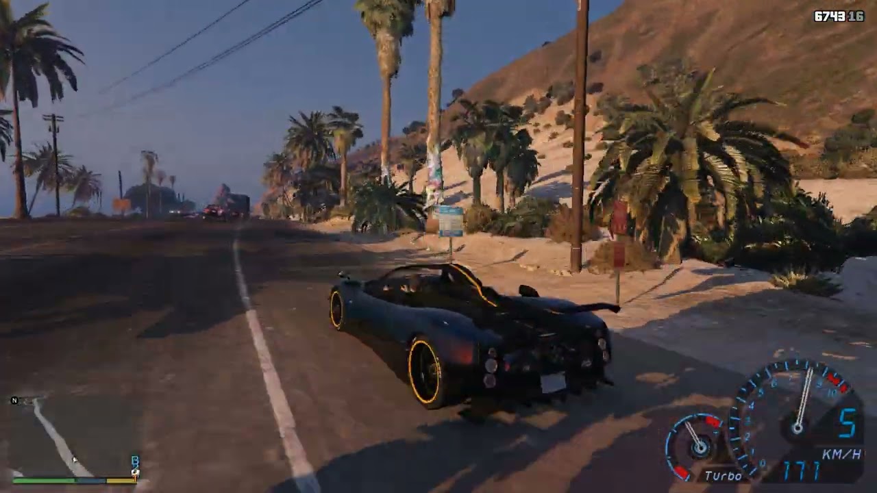 GTA V Pagani Zonda Cinque Roadster & Engine Sound