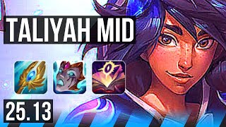 TALIYAH vs YASUO (MID) | 9/5/21 | NA Master | 25.13