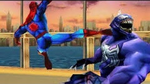 Ultimate spiderman : total mayhem part 6 Venom bridge fight
