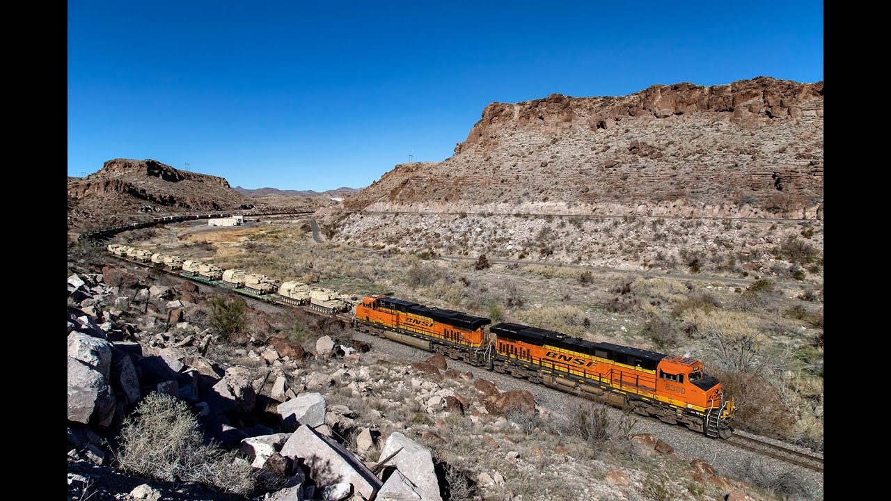 BNSF's Seligman Sub: 16K & Military Trains Plus Warbonnets