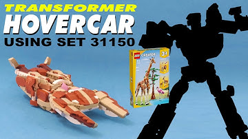 Tutorial: Transformer Hovercar , LEGO 31150 alternate built / Wild Safari Animals