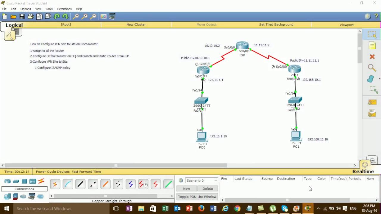 Advanced IPsec VPN Site to Site on Cisco Router#02 - YouTube