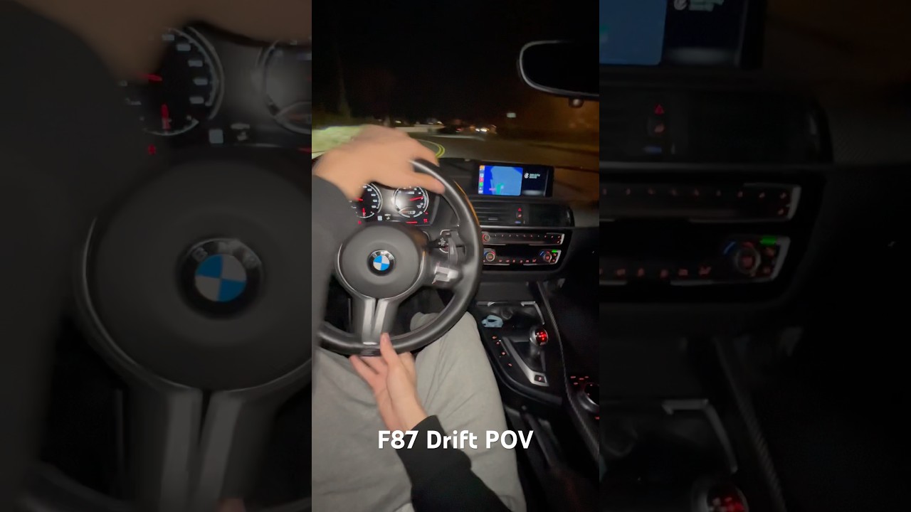Drifting a BMW M2 F87. 
