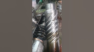 How to make worm shaft #cncmachine #automobile #hobbingmachine #machine #mechanical #gearsystem