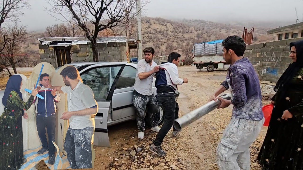 Прибывает инспектор и объявляет о жалобе; это огромный шок для штукатуров.